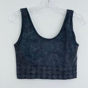 Mono B sports bra diamond print ribbed women's size large